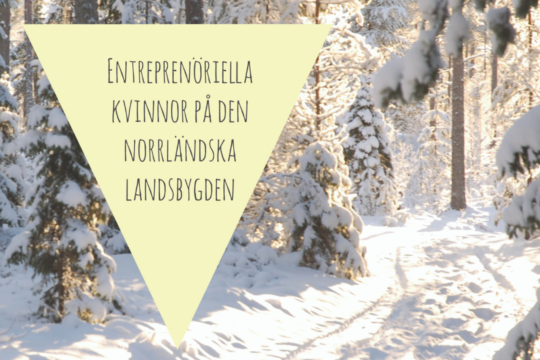 Examensarbete, Entreprenöriella kvinnor på den norrländska landsbygden.